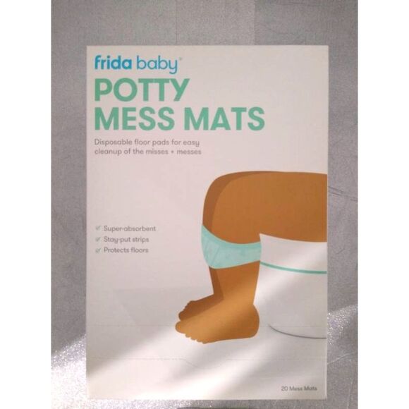 Frida Baby Potty Mess Mats Disposable Floor Pads For Easy Cleanup. Potty Train - Picture 1 of 2